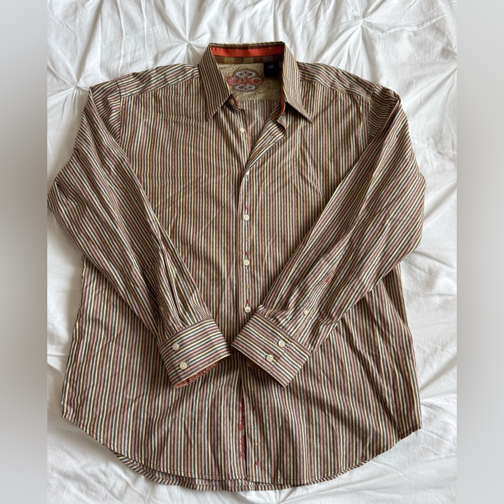 Robert Graham Striped Button Down Shirt
